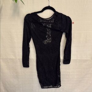 Elegant Black Lace Dress